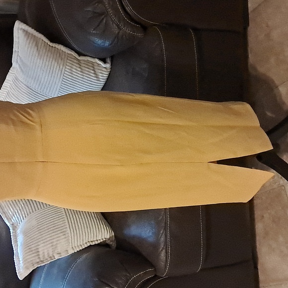 Dress The Population Yellow Fitted Lined Dress Size S - Picture 5 of 8